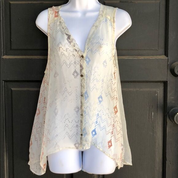 Gypsy 05‎ Sheer Silk Top - Picture 2 of 9